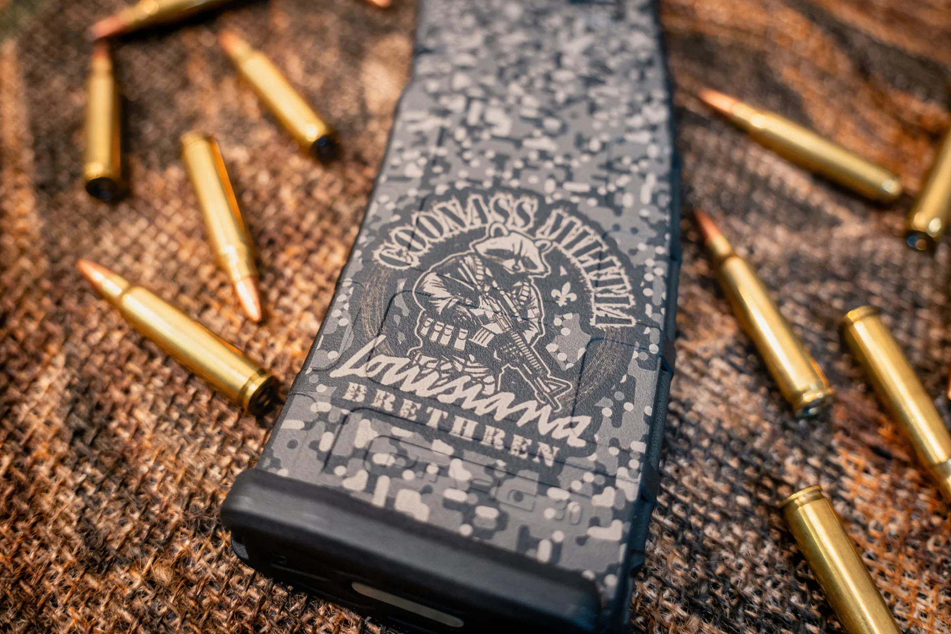 MAGPUL Coonass Militia LASERED PMAG