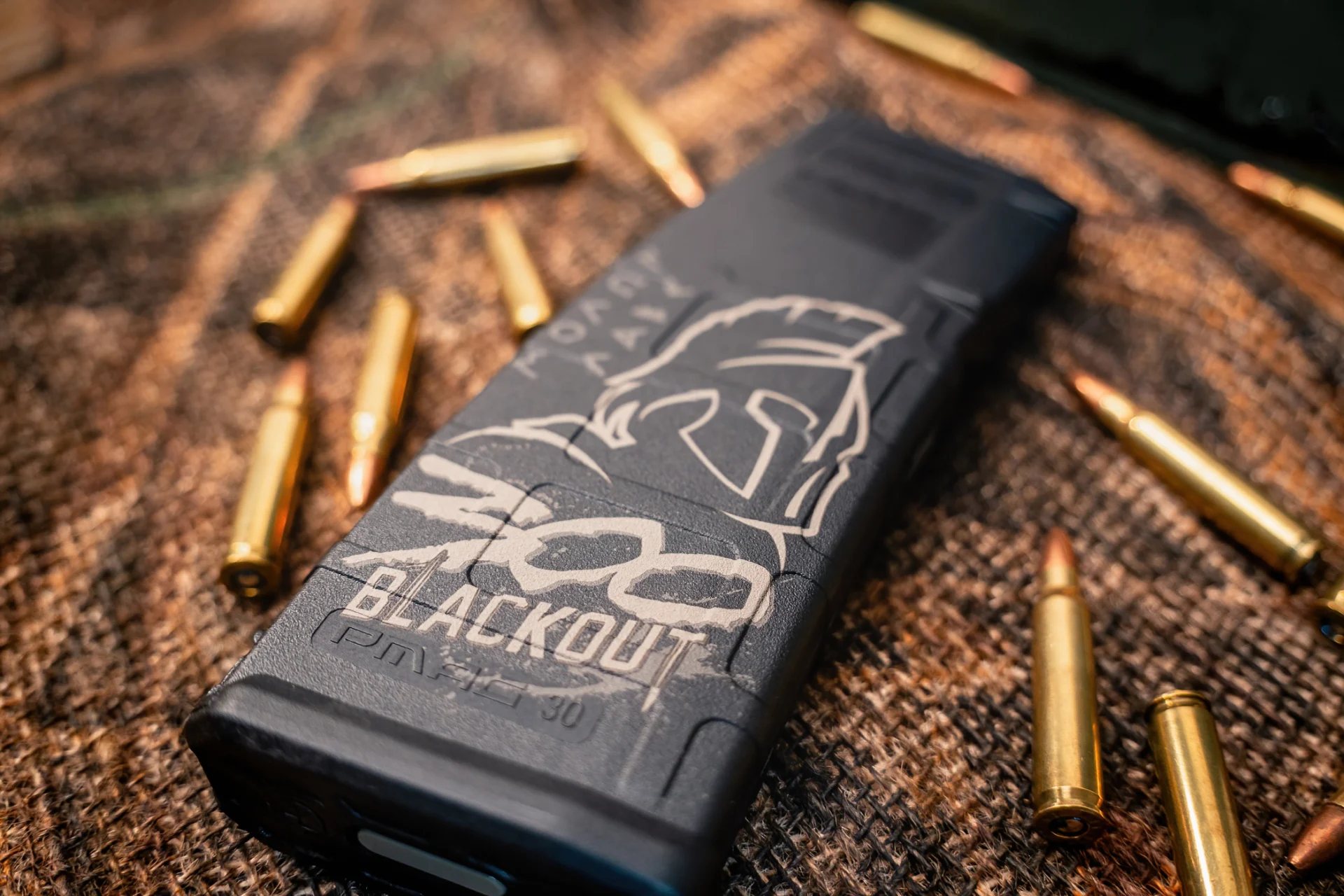 MAGPUL Molon Labe 300-Blackout Lasered PMAG