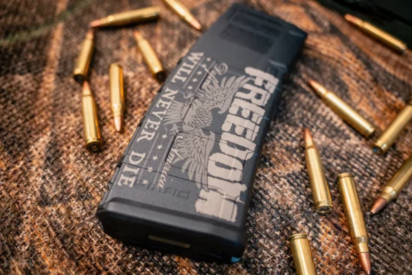 MAGPUL Freedom will never die LASERED PMAG M2 5.56