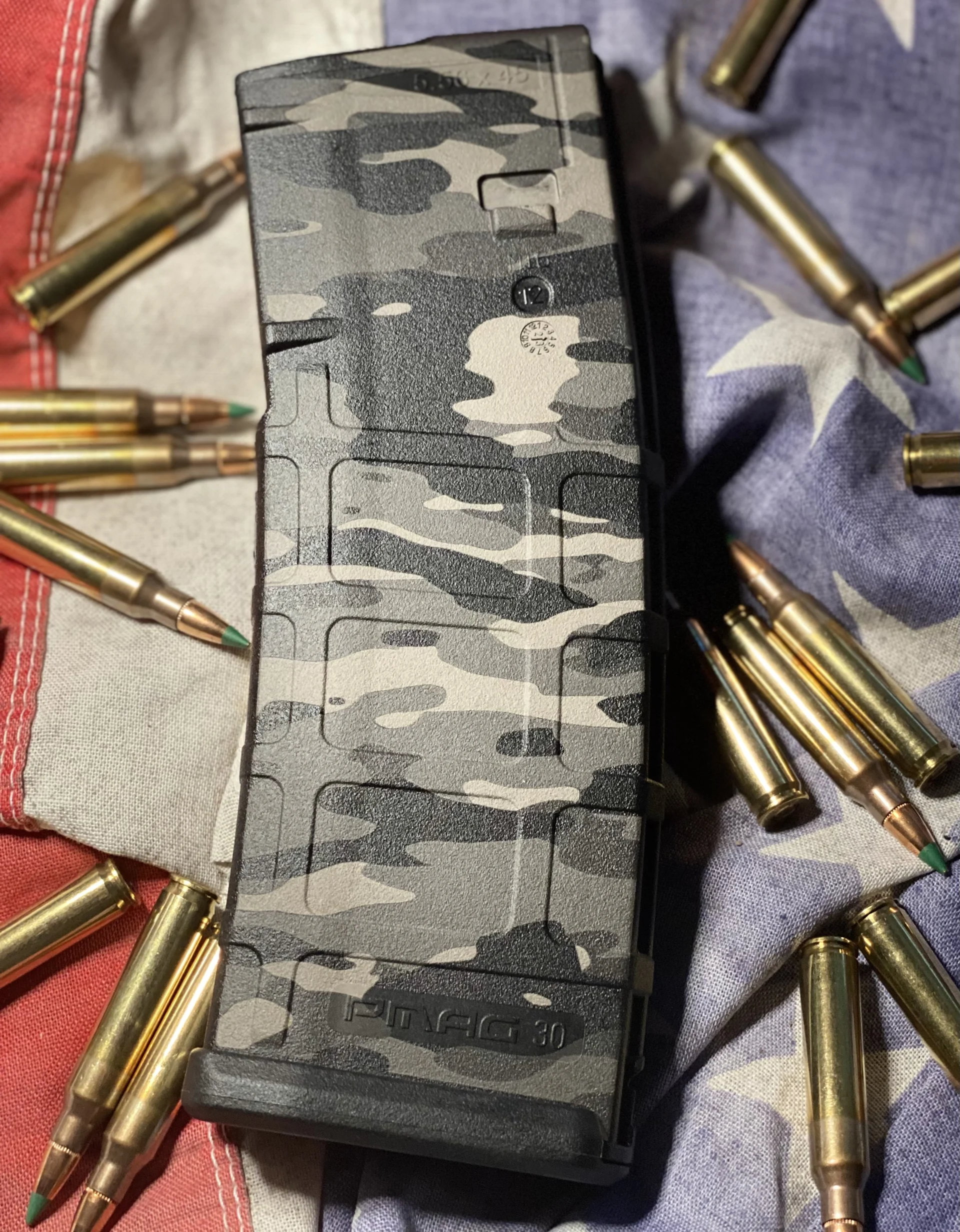 MAGPUL M81 CAMO LASERED PMAG M2 5.56