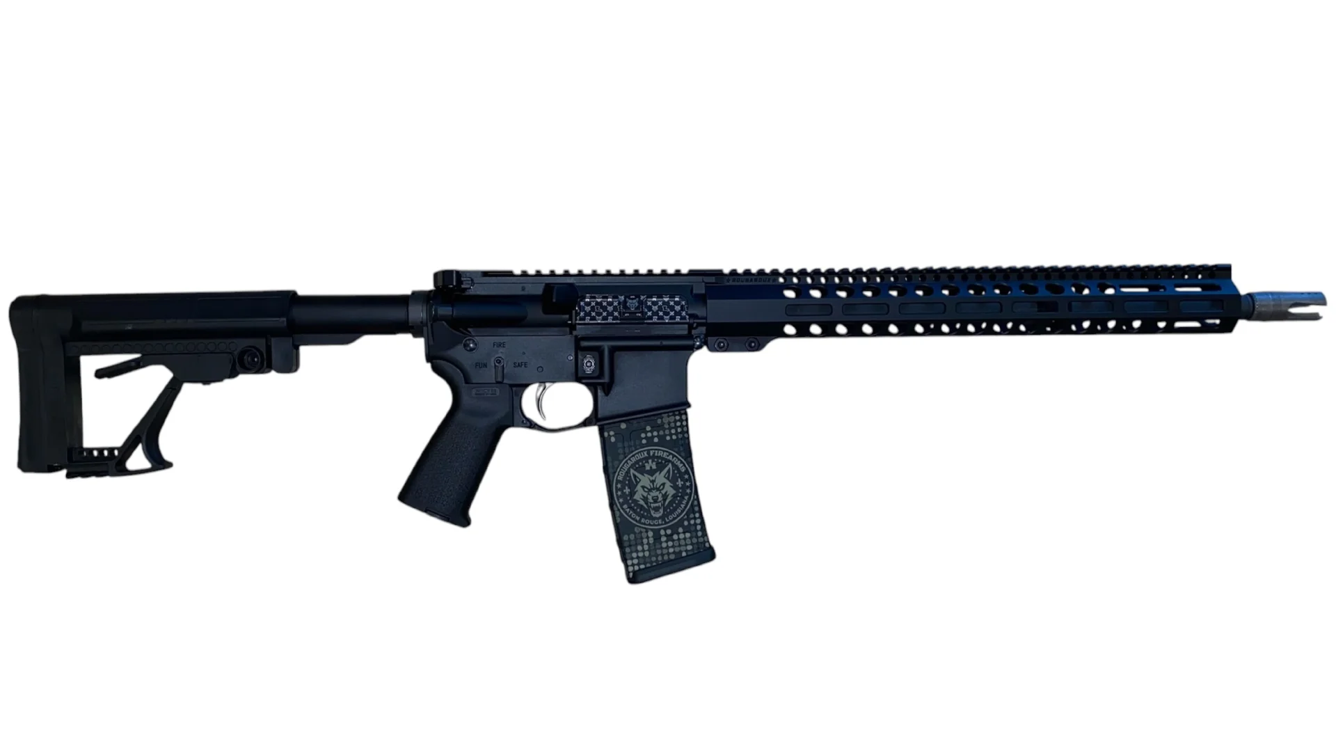 Rougaroux RFA15 Premium 5.56 right-side profile with magazine